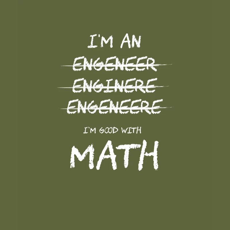Ich bin gut mit Math Engineer Science Nerd Geschenk
