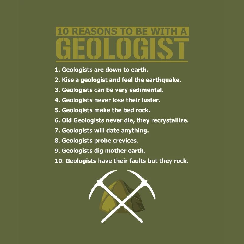 10 raisons géologue Earth Rocks Science Physics