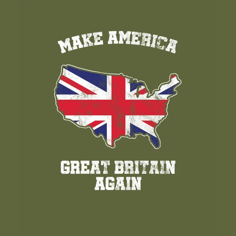 Make America Great Britain Again Drapeau britannique