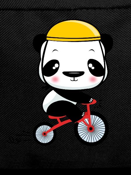 Panda avec vélo