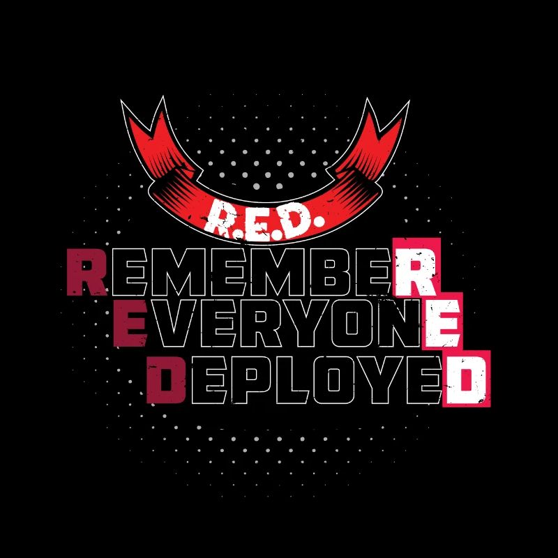 Veteran Marines Army Soldier Navy RED Remember