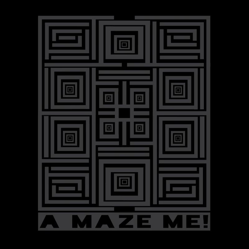 A Maze Me Labyrinth Illusion Pattern Graphic