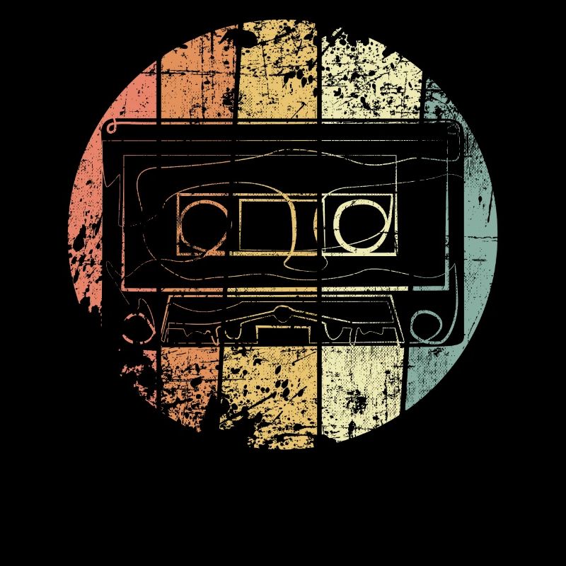 Cassette retro music