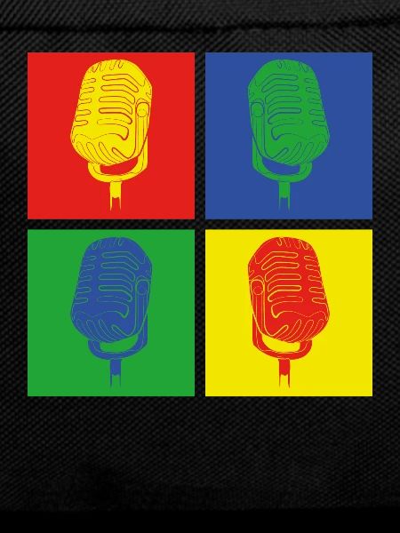 Pop Art Microphone Singer