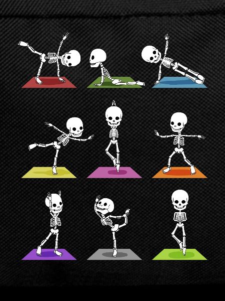 Yoga Skeletons Halloween