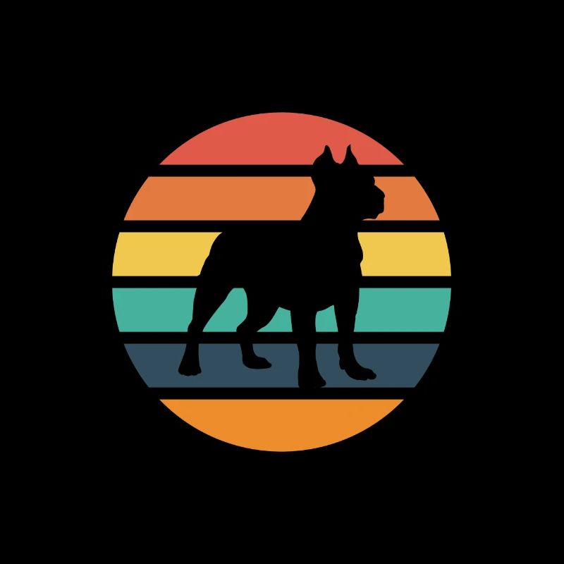 Retro pit bull design
