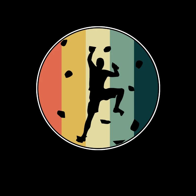 Boulder Vintage Wall Climbing Sports Gift
