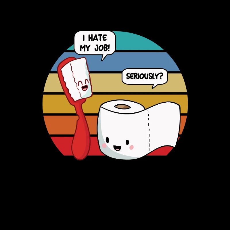 Cadeau de puns de brosse à dents et de tissus de toilette