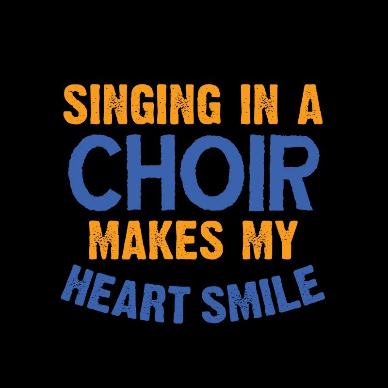 Choir singer singing