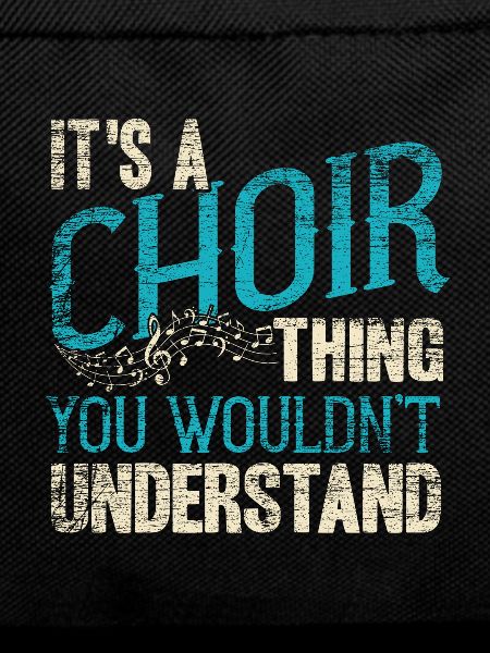 Choir singing gospel singer