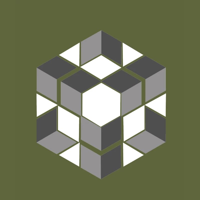 Geometric Cube Seamless Pattern Graphic