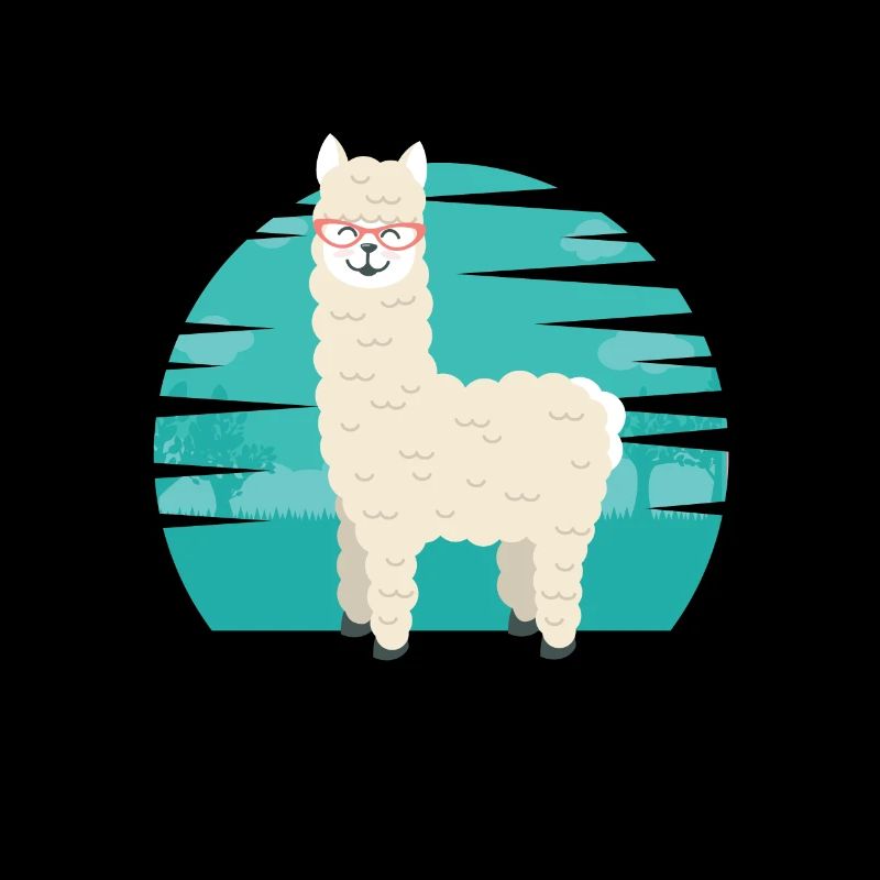 Funny Ruminant Mammal Alpaca Guanaco Camel Like