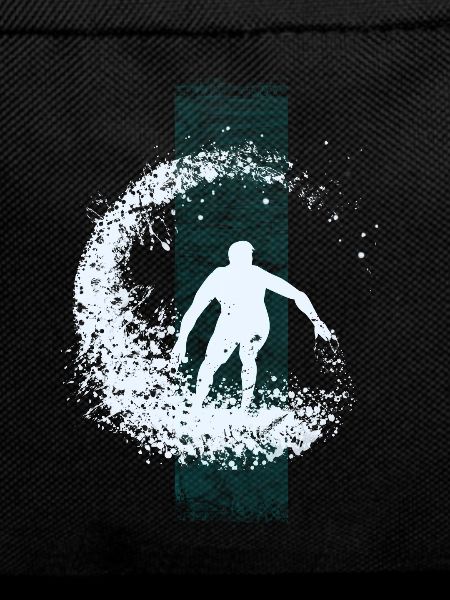 Surfer on the wave