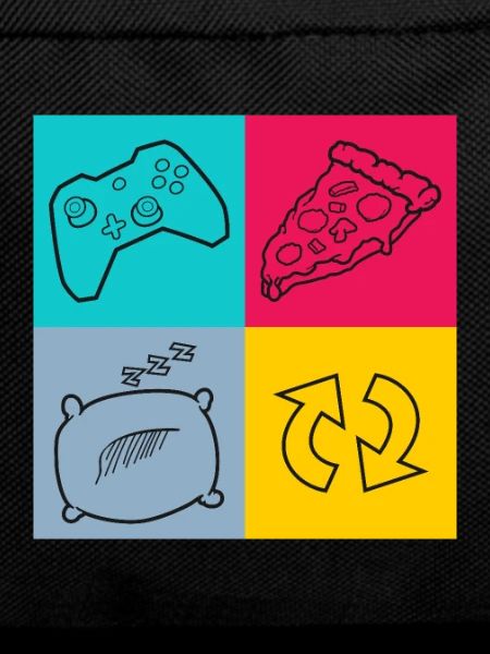 Gamer routine pizza