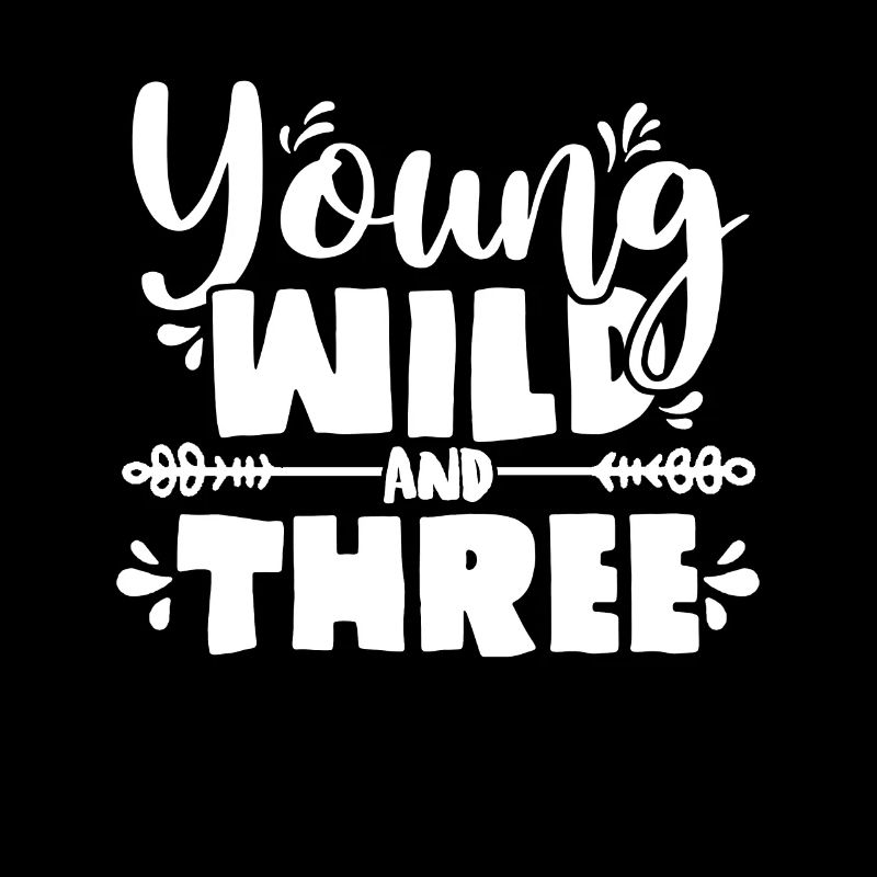 Young Wild Three 3. Geburtstag Mädchen Junge