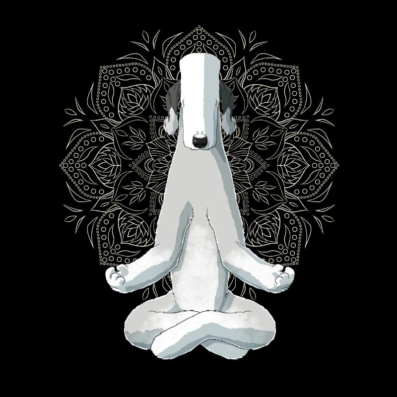Bedlington Terrier chien méditation
