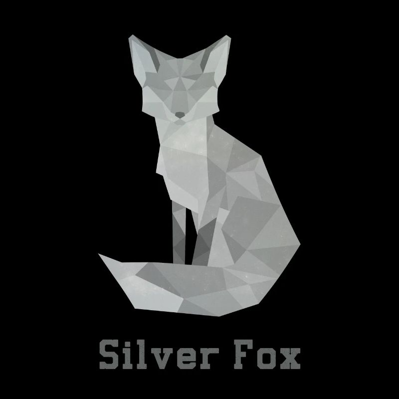 Silver fox, abstract