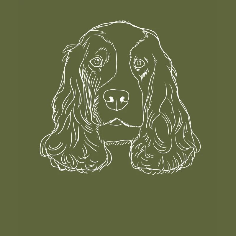 English Cocker Spaniel Dog strokes