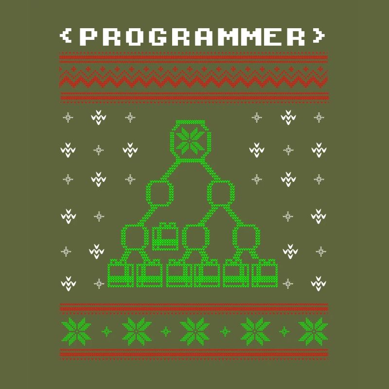 Programmeur ordinateur cadeau de chandail de Noël laid