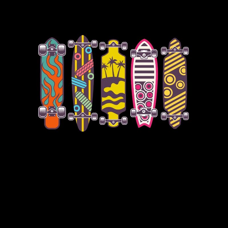 Skateboards Longboards Skater Skateboarding Gift