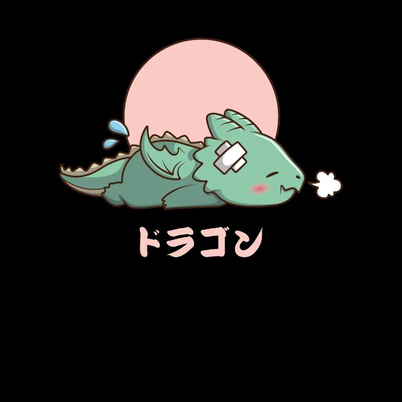 Kawaii schlafender Drache