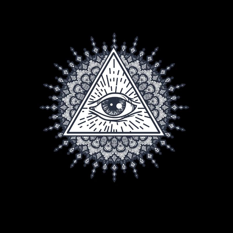 Mandala Triangle Maçonnique Conspiration Illuminati