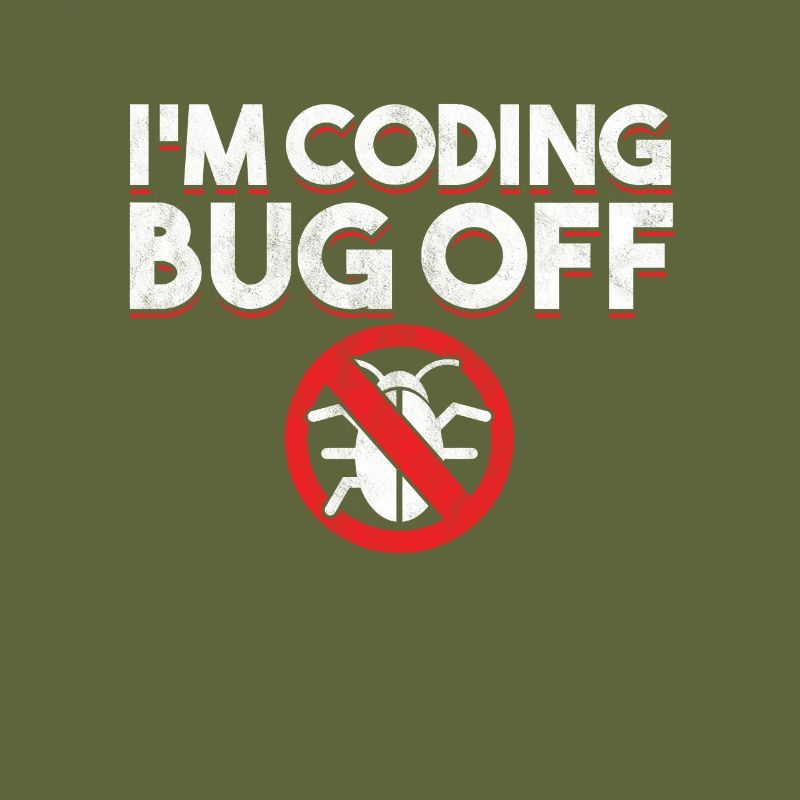 Ich bin Coding Bug Off Coder Programmierer Entwickler Geschenk
