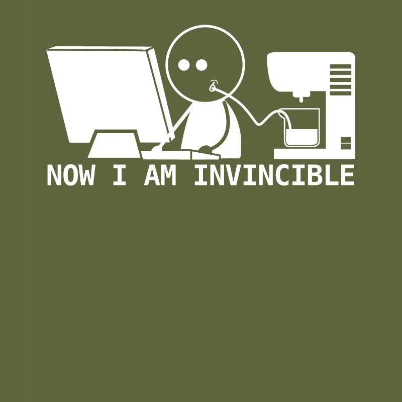 Admin programmer nerd with coffee