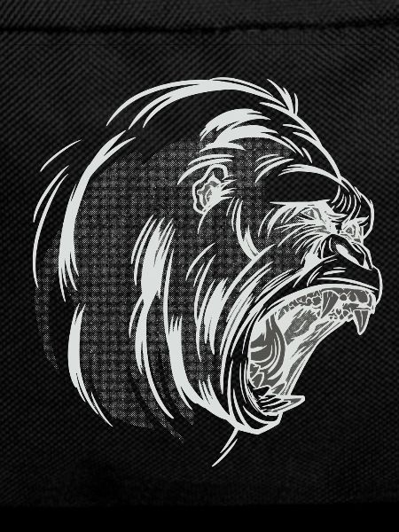 Gorilla head scream