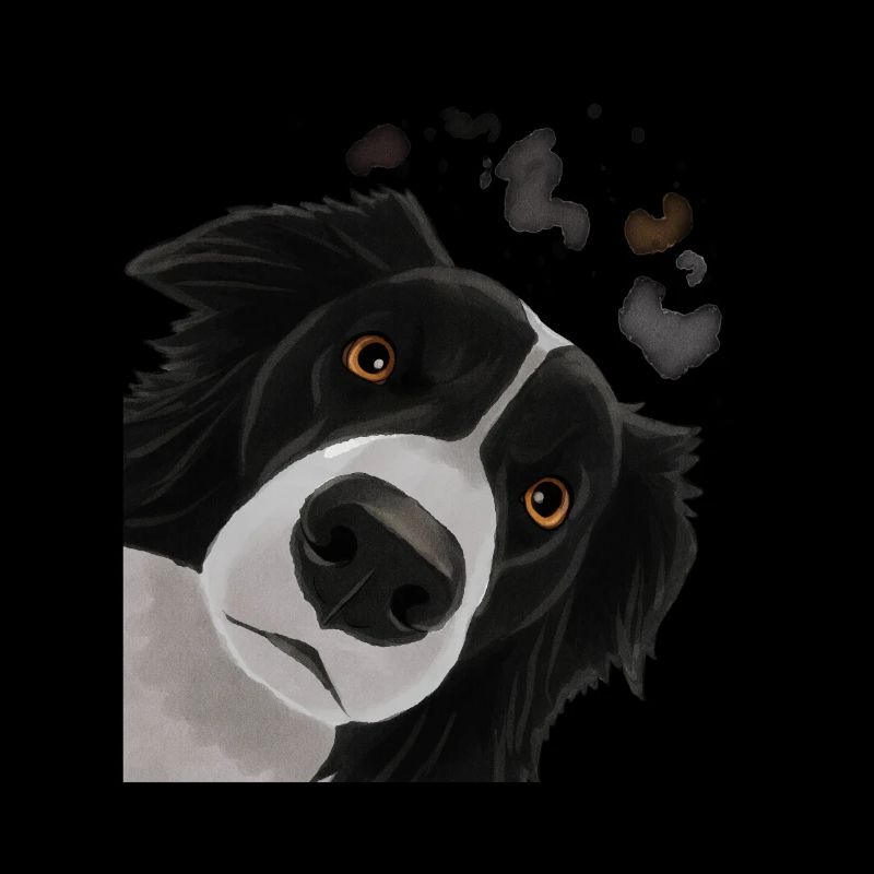 Curious Border Collie Dog