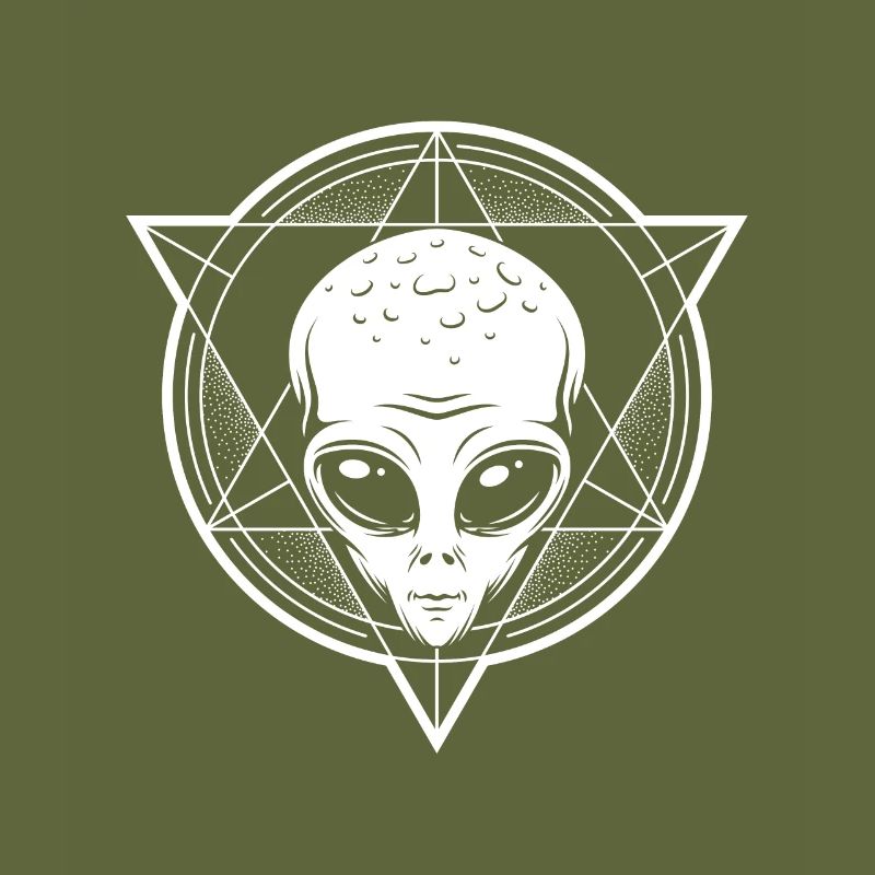 Alien Triangle Aliens UFO Believer Illuminati Gift
