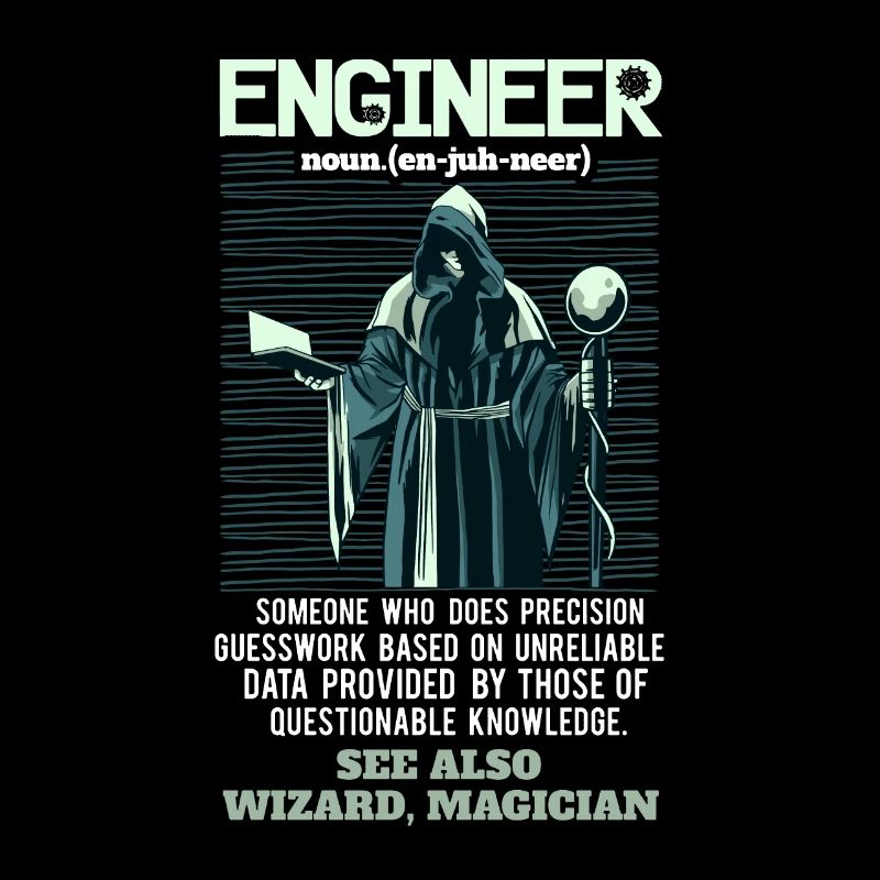 Engineer definition funny saying gift