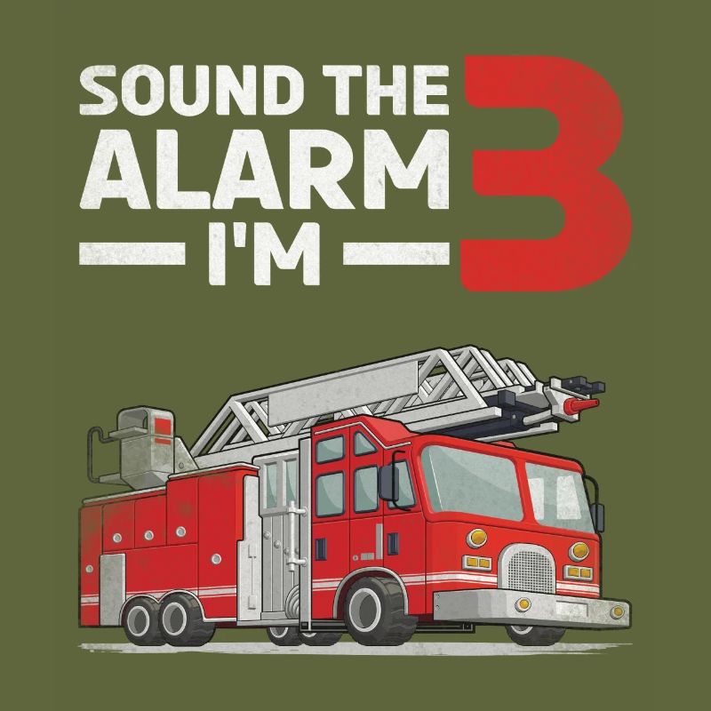 Fire engine 3rd birthday fire department 3 years old