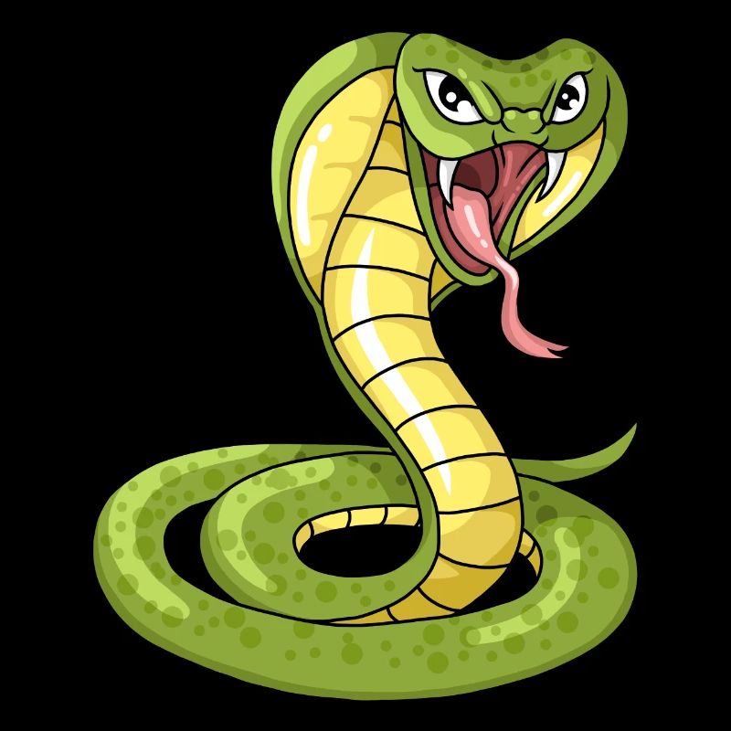Aggressive Snake Cobra Illustration