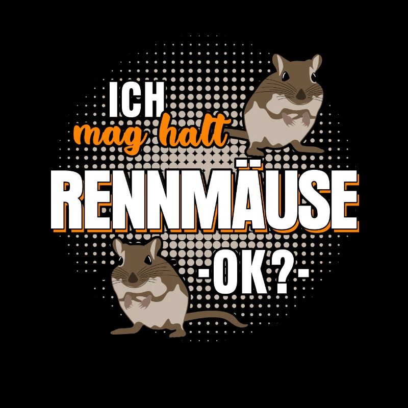 Rennmaus Rennmäuse Gerbil Spruch