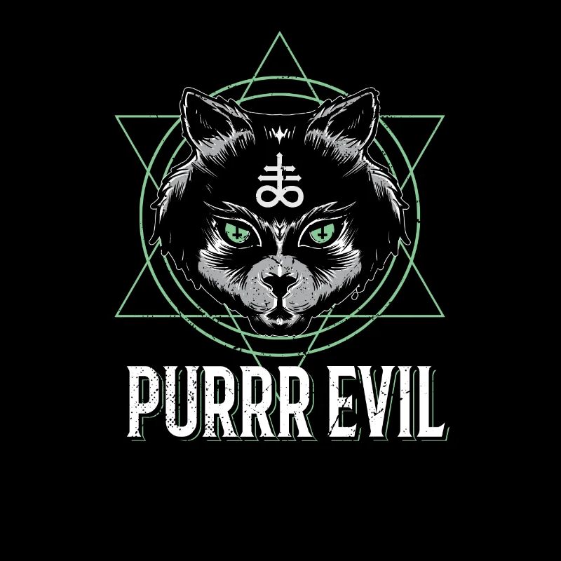 Purrr Evil Soft Goth Cat Aesthetic Gothic Okkult
