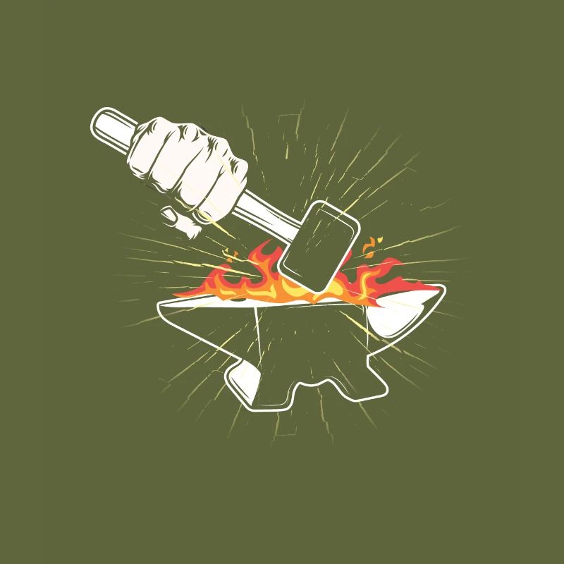 Hammer Blacksmith Anvil Forge Farrier Forging Gift