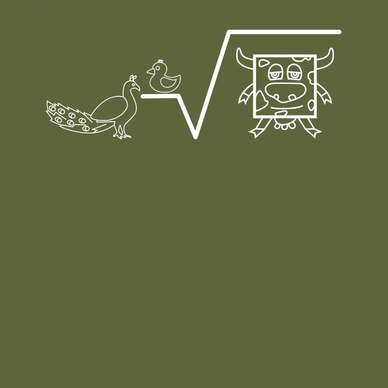 Peacock times duck root cow square math