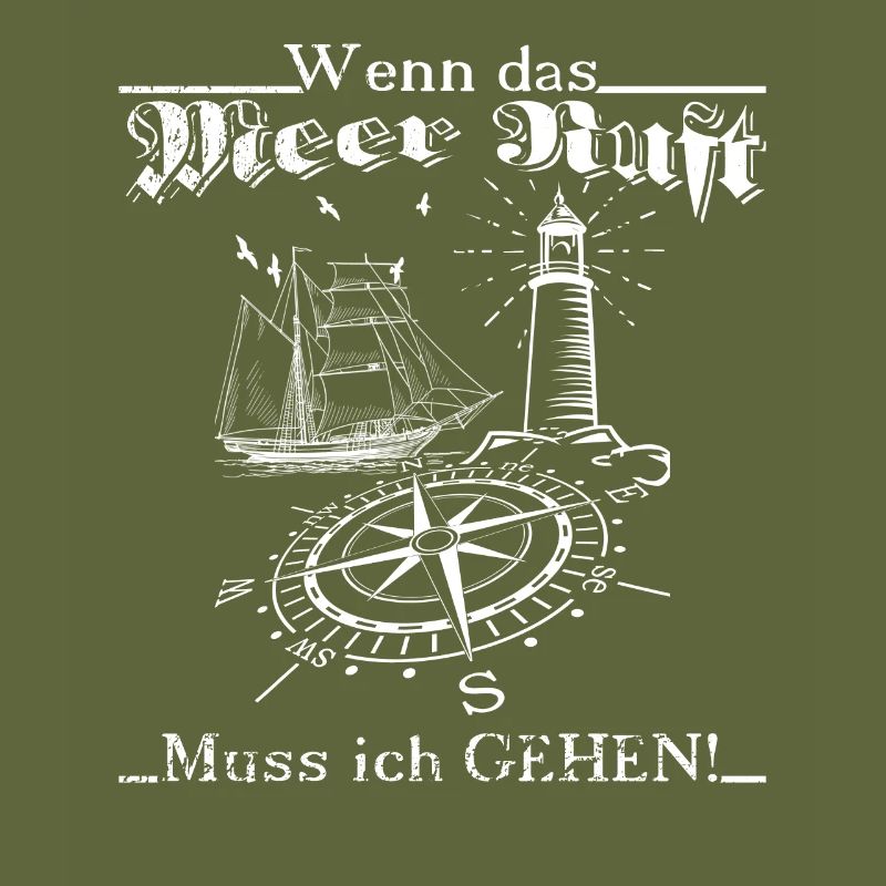 Maritim Leuchtturm Kompass Segelschiff