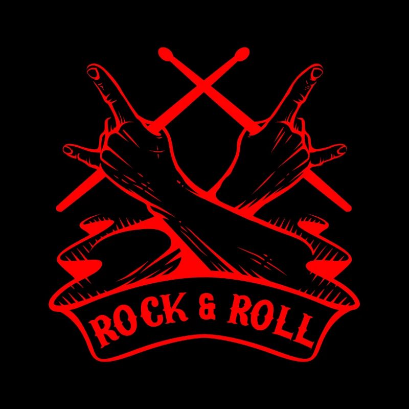 Rock Drums Drummer Drumming Music Metal Drum Gift