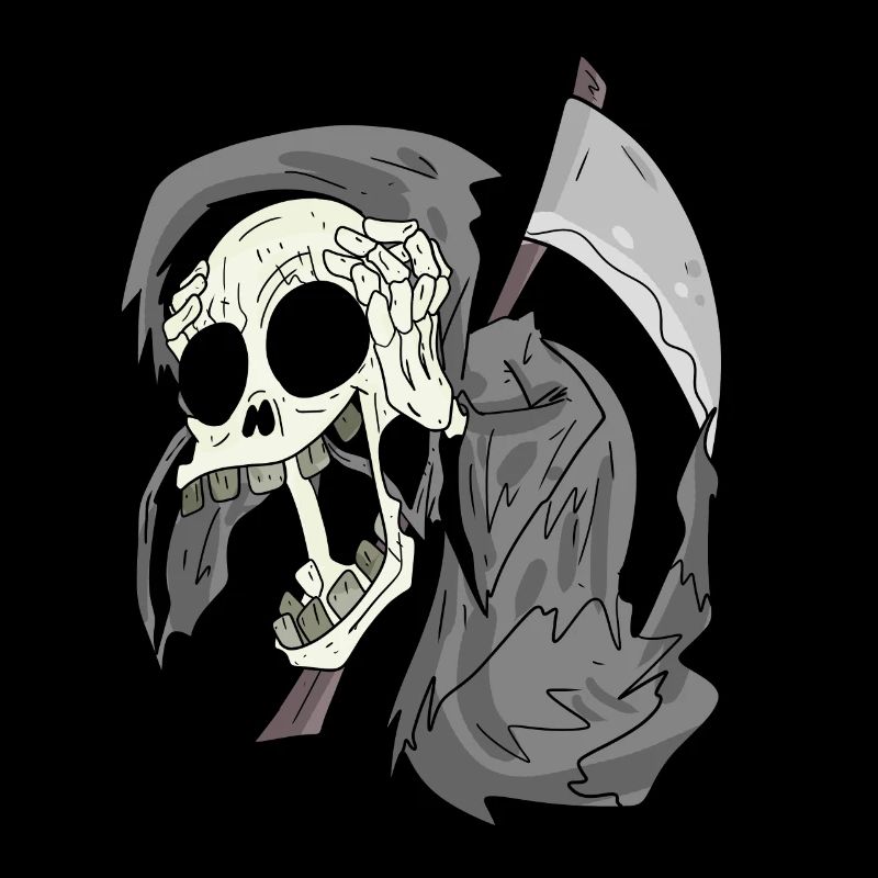 Grim Reaper laughs funny