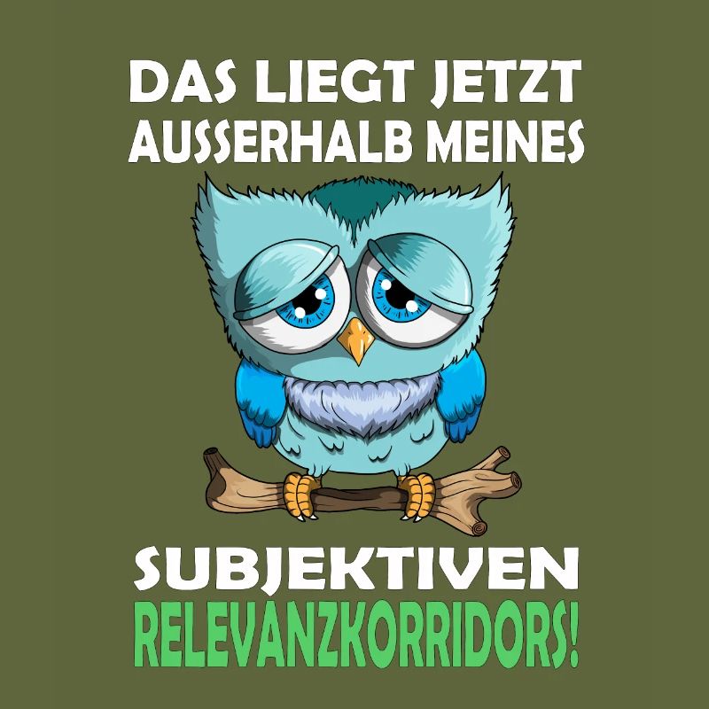 Nachtaktiv Eule Vogel Greifvogel mit Spruch