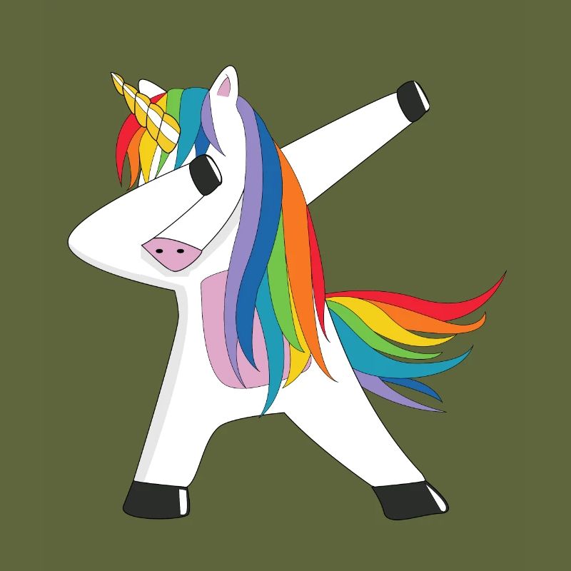 Dabbing Unicorn Dab Einhorn Regenbogen Einhorn