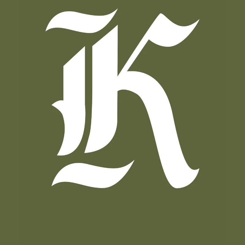 Buchstabe K personalisiertes Geschenk Alphabet Vorname Weihnachten