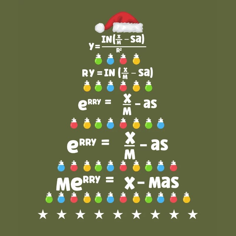 Math Arbre de Noël Math Formule Math Noël