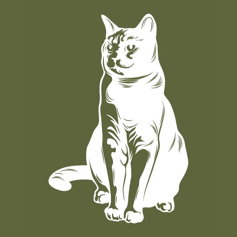 Silhouette d’animal de chat