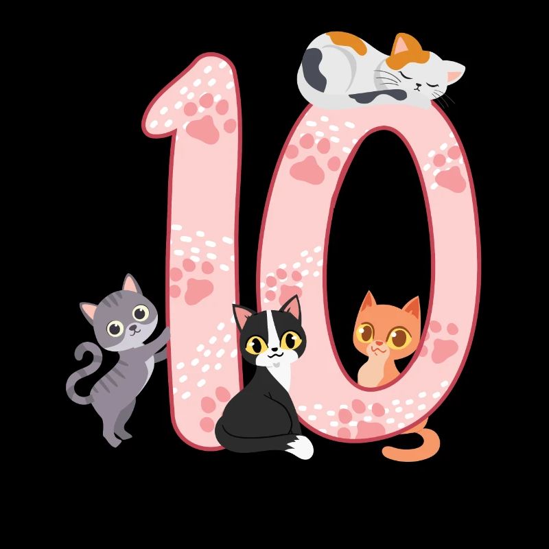 10. Geburtstag Mädchen Katze