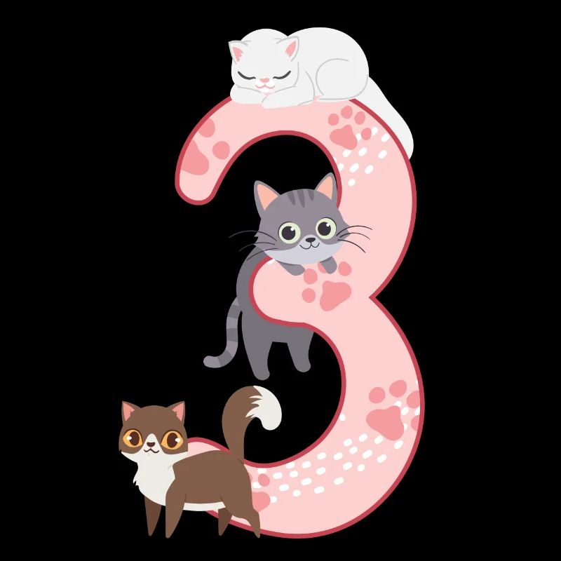 3. Geburtstag Mädchen Katze