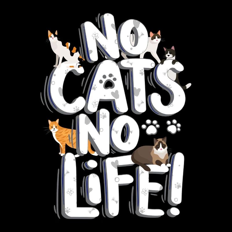 Pas de chats pas de vie chats Saint-Valentin