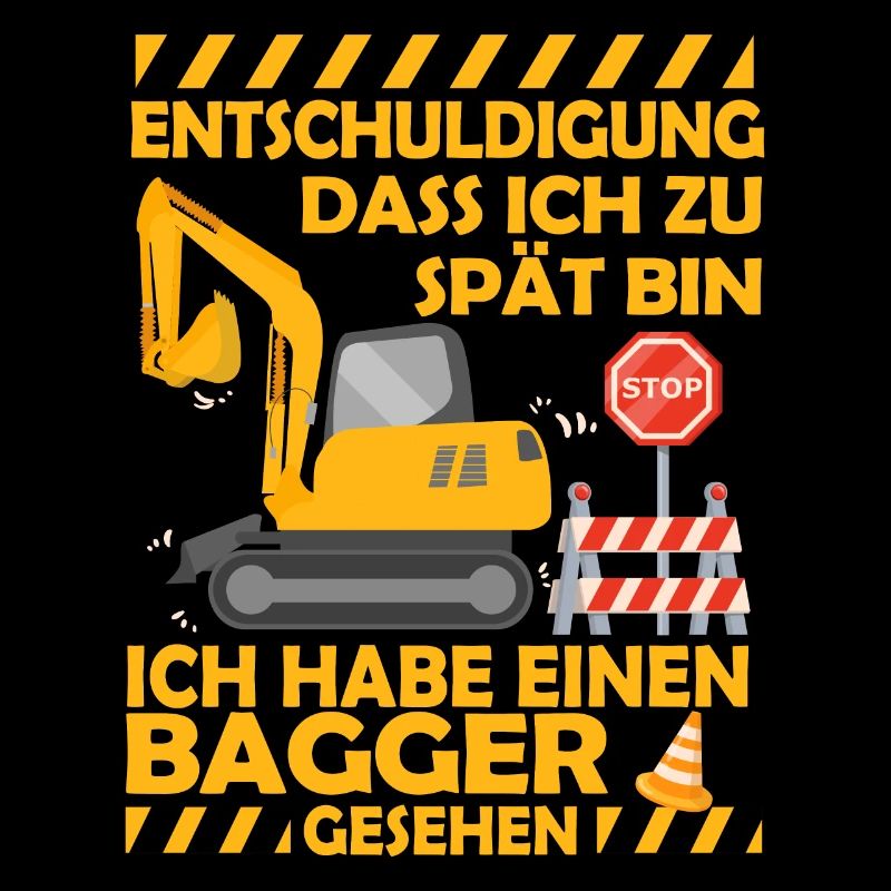 Ich habe einen Bagger gesehen Kinder Baustelle